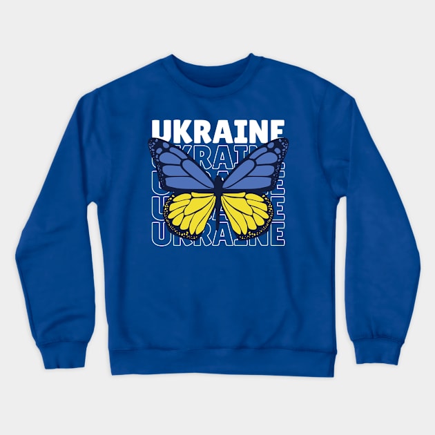 I Love Ukraine // Ukraine Flag // Ukrainian Pride Crewneck Sweatshirt by SLAG_Creative